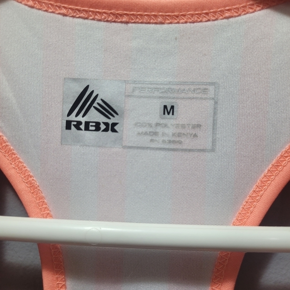 RBX Performance Racerback Striped Tank Top Size M - Picture 3 of 6